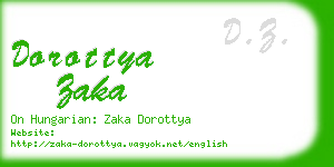 dorottya zaka business card